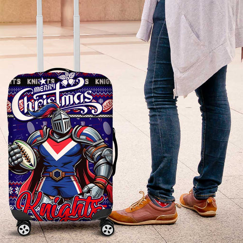 Knights Rugby Xmas Luggage Cover Australia NRL Mascot