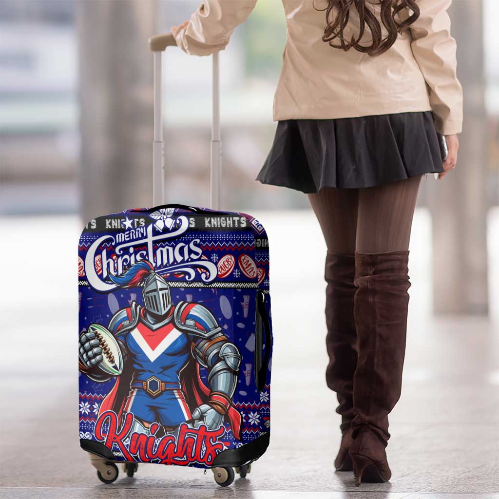 Knights Rugby Xmas Luggage Cover Australia NRL Mascot