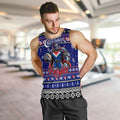 Personalized Knights Rugby Xmas Men Tank Top Australia NRL Mascot
