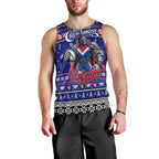 Personalized Knights Rugby Xmas Men Tank Top Australia NRL Mascot