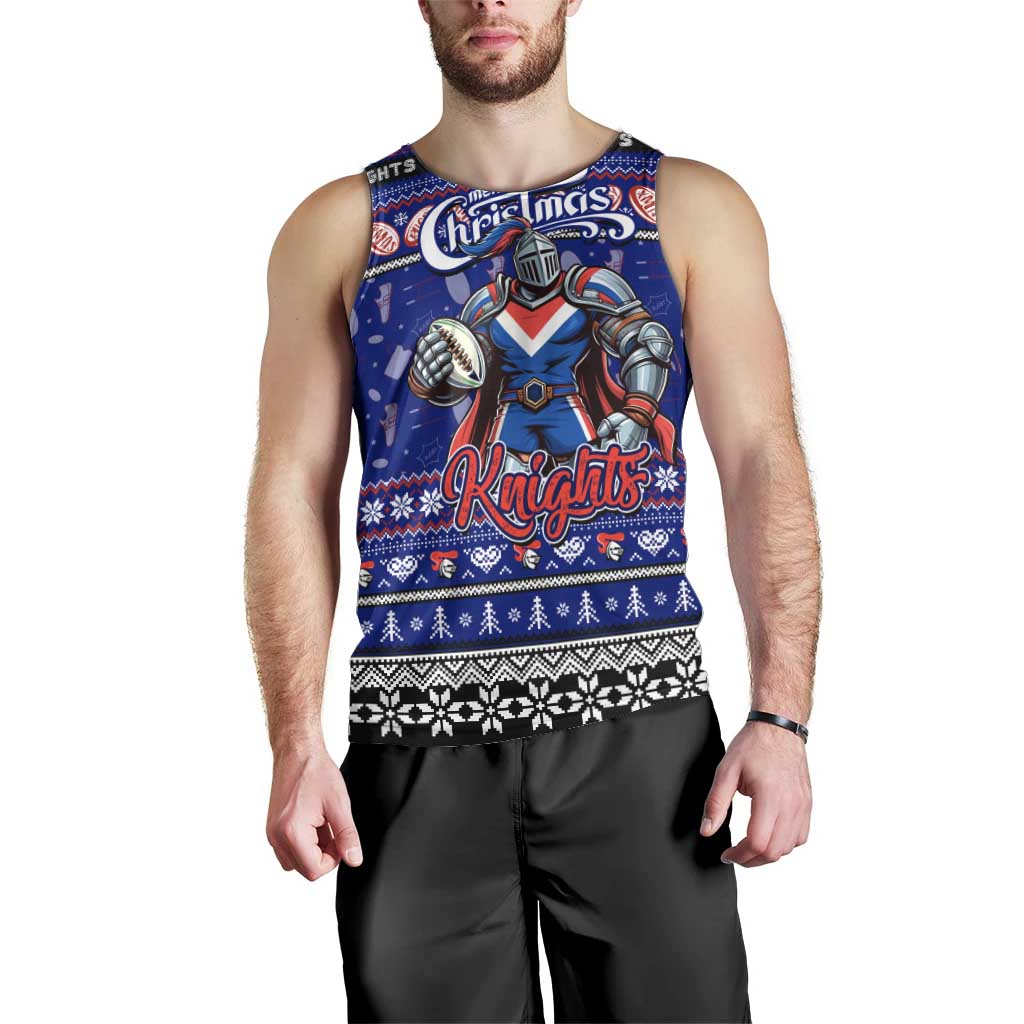 Personalized Knights Rugby Xmas Men Tank Top Australia NRL Mascot