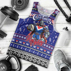 Personalized Knights Rugby Xmas Men Tank Top Australia NRL Mascot