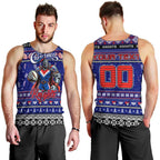 Personalized Knights Rugby Xmas Men Tank Top Australia NRL Mascot
