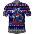 Personalized Knights Rugby Xmas Polo Shirt Australia NRL Mascot