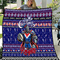 Knights Rugby Xmas Quilt Australia NRL Mascot