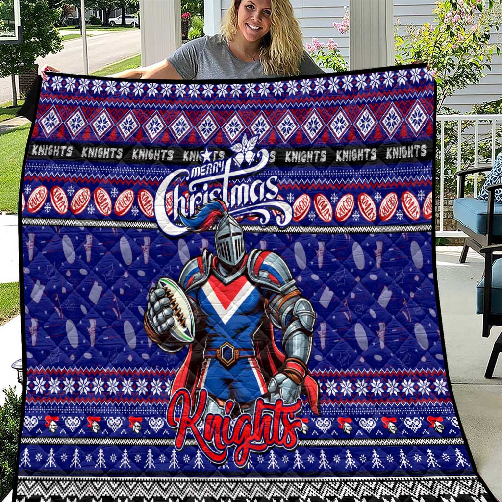Knights Rugby Xmas Quilt Australia NRL Mascot