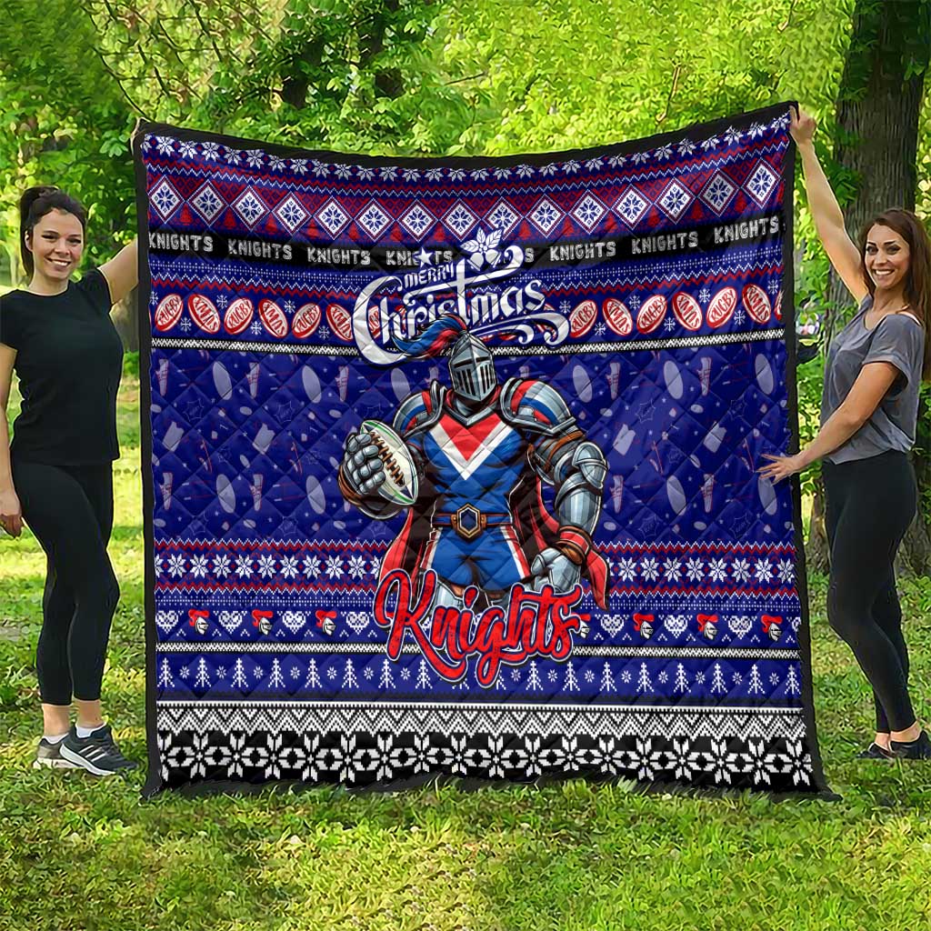 Knights Rugby Xmas Quilt Australia NRL Mascot