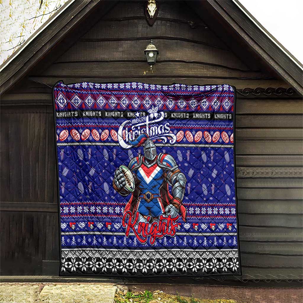 Knights Rugby Xmas Quilt Australia NRL Mascot