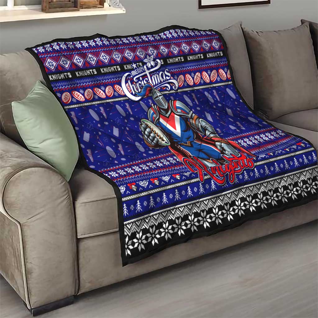Knights Rugby Xmas Quilt Australia NRL Mascot