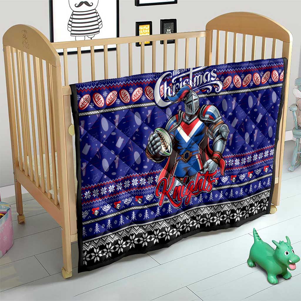 Knights Rugby Xmas Quilt Australia NRL Mascot