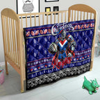 Knights Rugby Xmas Quilt Australia NRL Mascot