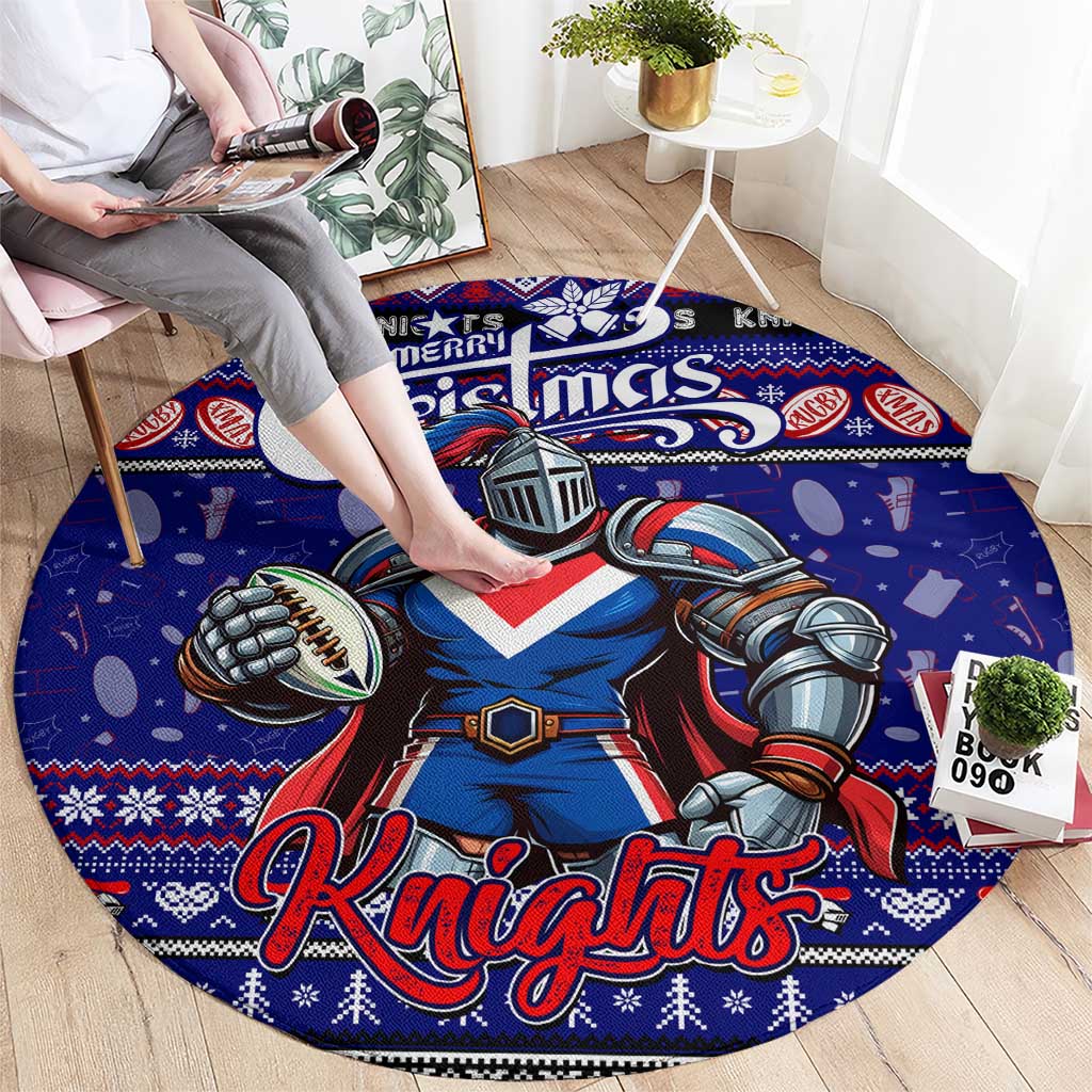 Knights Rugby Xmas Round Carpet Australia NRL Mascot