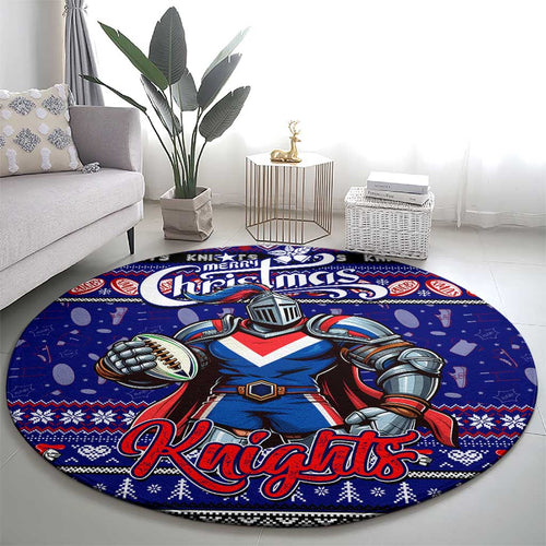 Knights Rugby Xmas Round Carpet Australia NRL Mascot