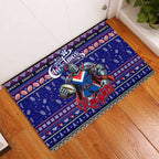 Knights Rugby Xmas Rubber Doormat Australia NRL Mascot