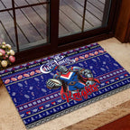 Knights Rugby Xmas Rubber Doormat Australia NRL Mascot