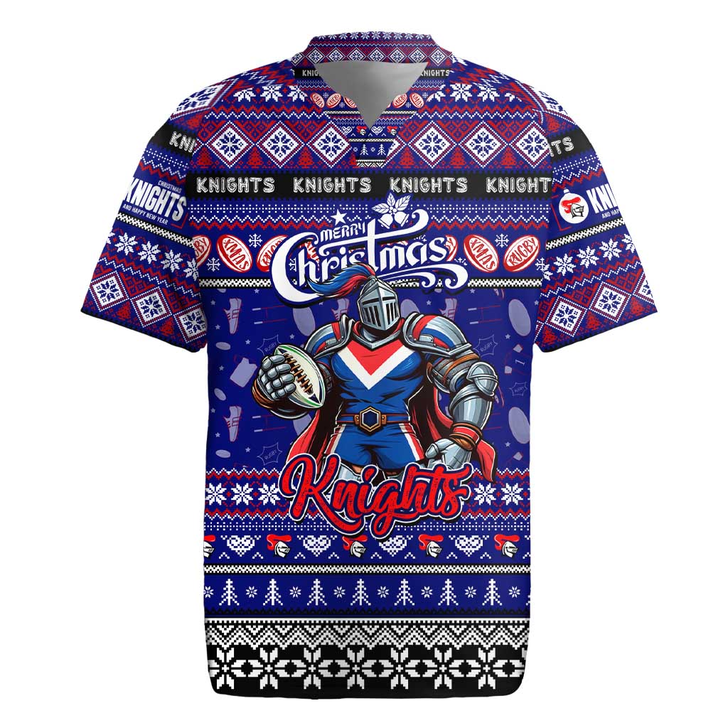 Personalized Knights Rugby Xmas Rugby Jersey Australia NRL Mascot