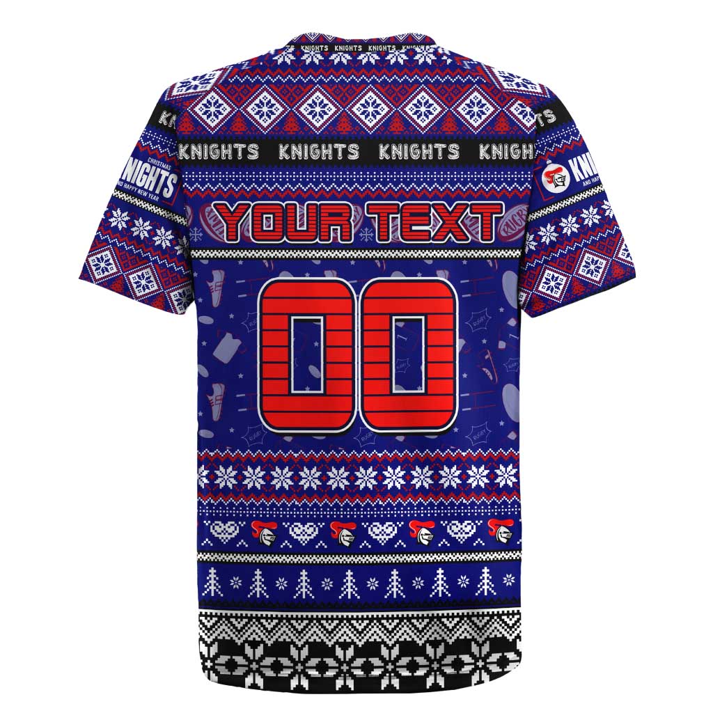 Personalized Knights Rugby Xmas Rugby Jersey Australia NRL Mascot