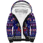 Personalized Knights Rugby Xmas Sherpa Hoodie Australia NRL Mascot