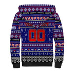 Personalized Knights Rugby Xmas Sherpa Hoodie Australia NRL Mascot