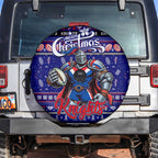 Knights Rugby Xmas Spare Tire Cover Australia NRL Mascot