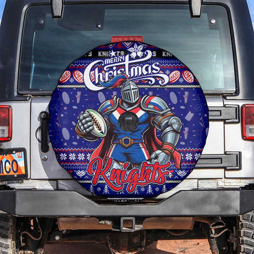Knights Rugby Xmas Spare Tire Cover Australia NRL Mascot