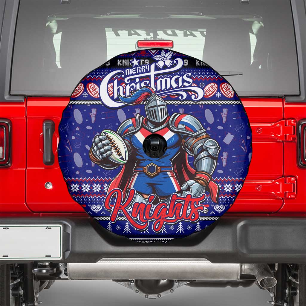Knights Rugby Xmas Spare Tire Cover Australia NRL Mascot