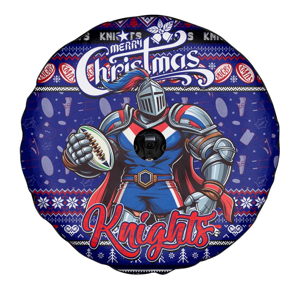 Knights Rugby Xmas Spare Tire Cover Australia NRL Mascot
