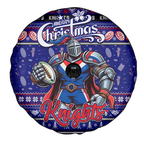 Knights Rugby Xmas Spare Tire Cover Australia NRL Mascot