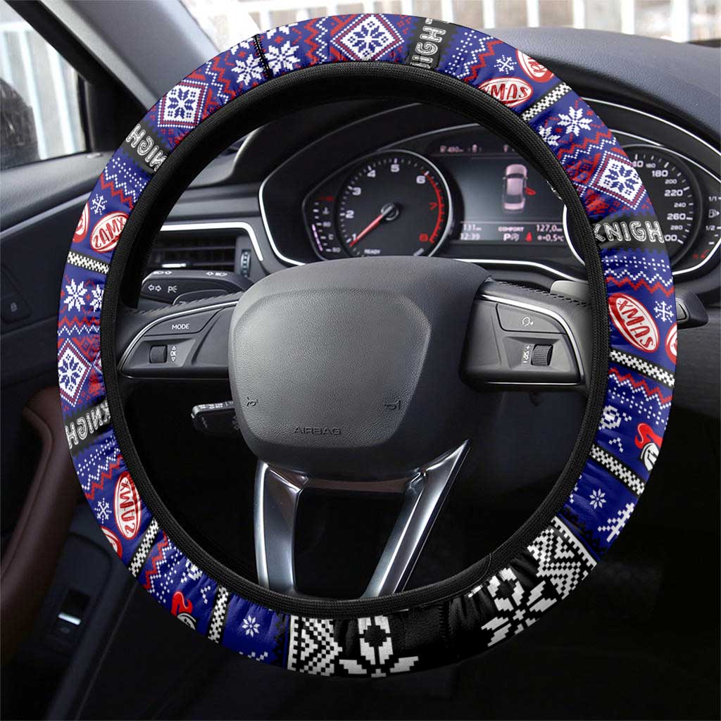 Knights Rugby Xmas Steering Wheel Cover Australia NRL Mascot