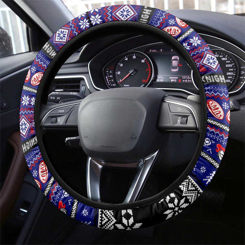 Knights Rugby Xmas Steering Wheel Cover Australia NRL Mascot