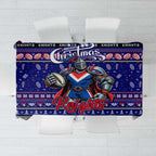 Knights Rugby Xmas Tablecloth Australia NRL Mascot