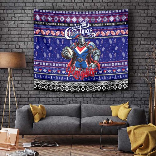 Knights Rugby Xmas Tapestry Australia NRL Mascot