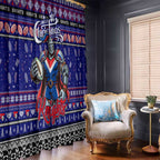 Knights Rugby Xmas Window Curtain Australia NRL Mascot