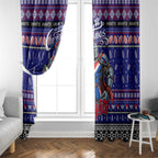 Knights Rugby Xmas Window Curtain Australia NRL Mascot