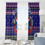 Knights Rugby Xmas Window Curtain Australia NRL Mascot