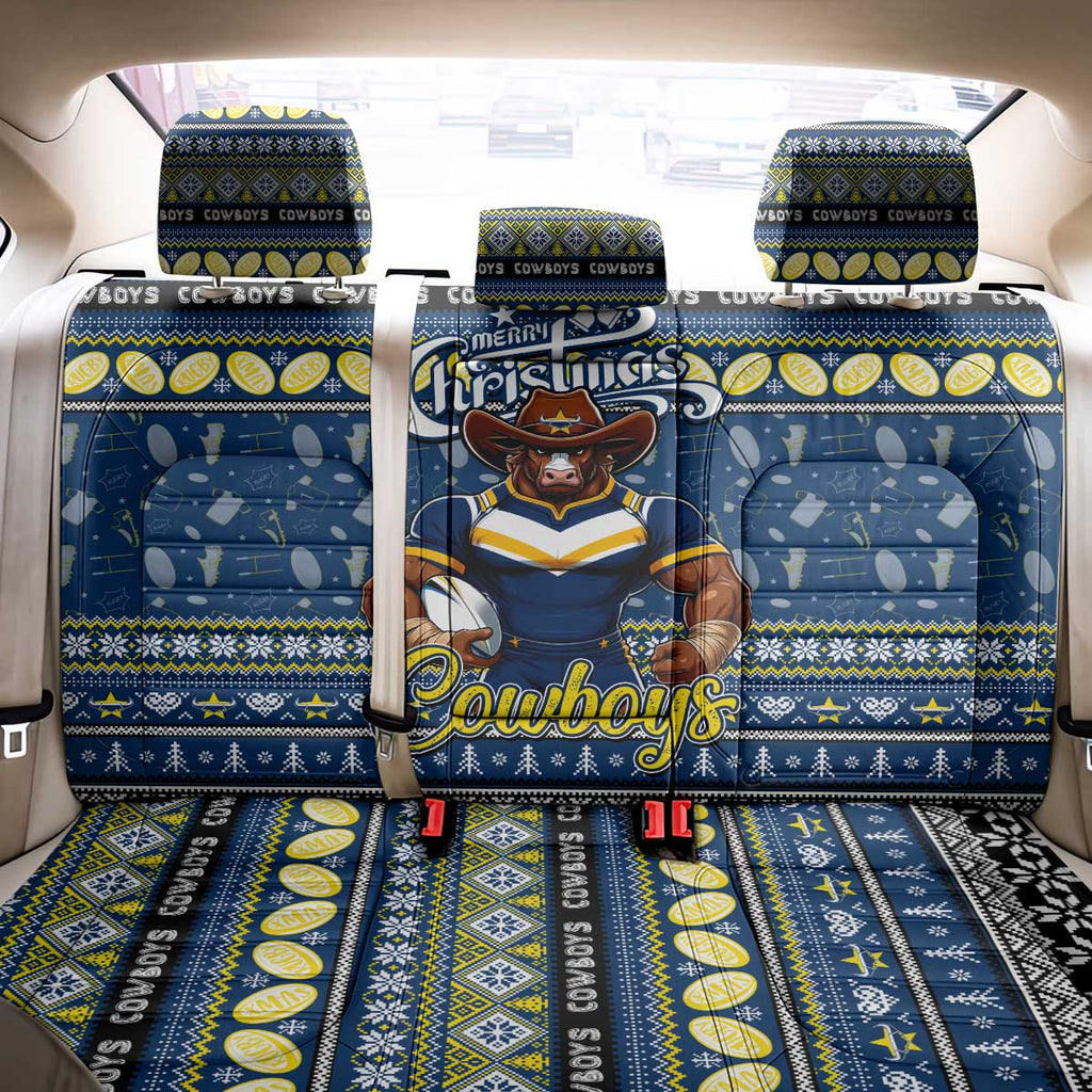 Cowboys Rugby Xmas Back Car Seat Cover Australia NRL Mascot