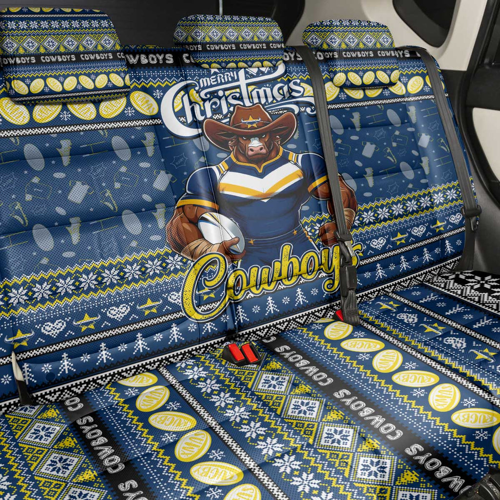 Cowboys Rugby Xmas Back Car Seat Cover Australia NRL Mascot