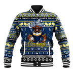 Personalized Cowboys Rugby Xmas Baseball Jacket Australia NRL Mascot