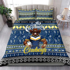 Cowboys Rugby Xmas Bedding Set Australia NRL Mascot