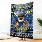 Cowboys Rugby Xmas Blanket Australia NRL Mascot