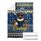 Cowboys Rugby Xmas Blanket Australia NRL Mascot