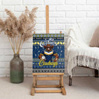 Cowboys Rugby Xmas Canvas Wall Art Australia NRL Mascot