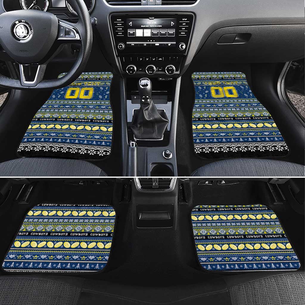 Cowboys Rugby Xmas Car Mats Australia NRL Mascot