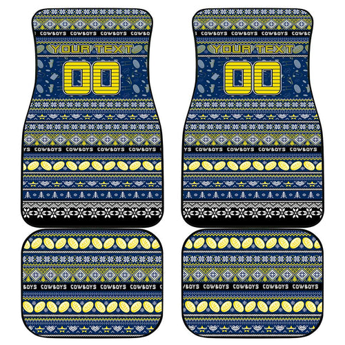 Cowboys Rugby Xmas Car Mats Australia NRL Mascot
