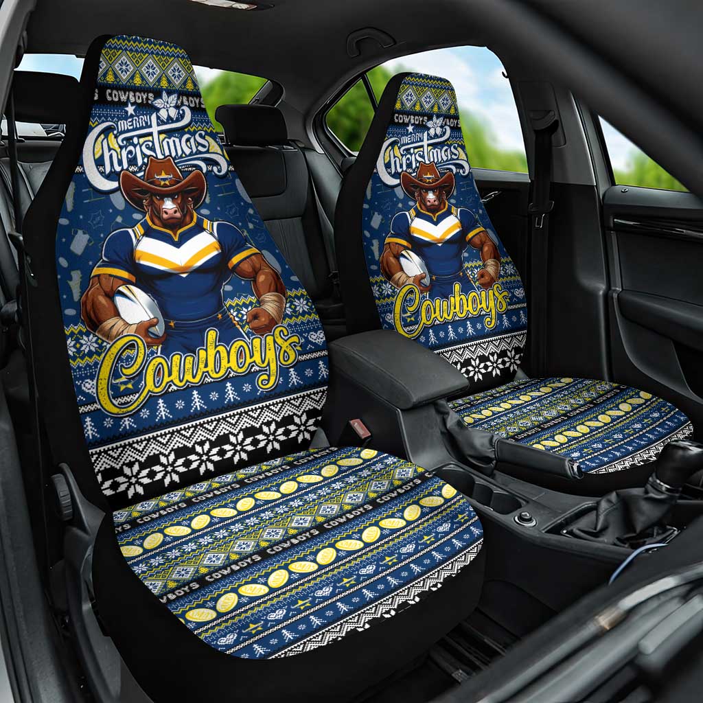 Cowboys Rugby Xmas Car Seat Cover Australia NRL Mascot