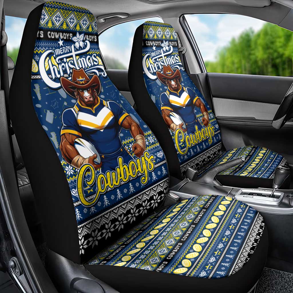 Cowboys Rugby Xmas Car Seat Cover Australia NRL Mascot