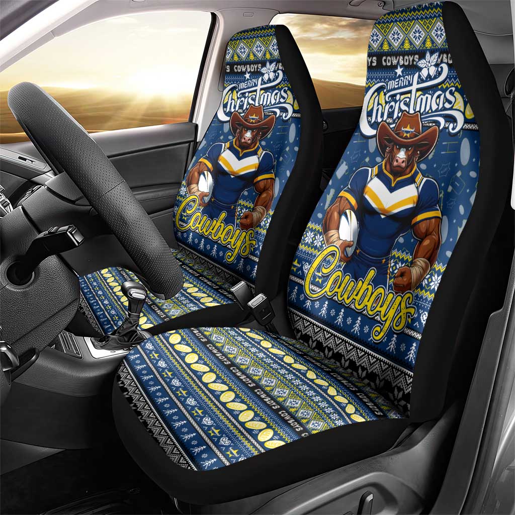 Cowboys Rugby Xmas Car Seat Cover Australia NRL Mascot