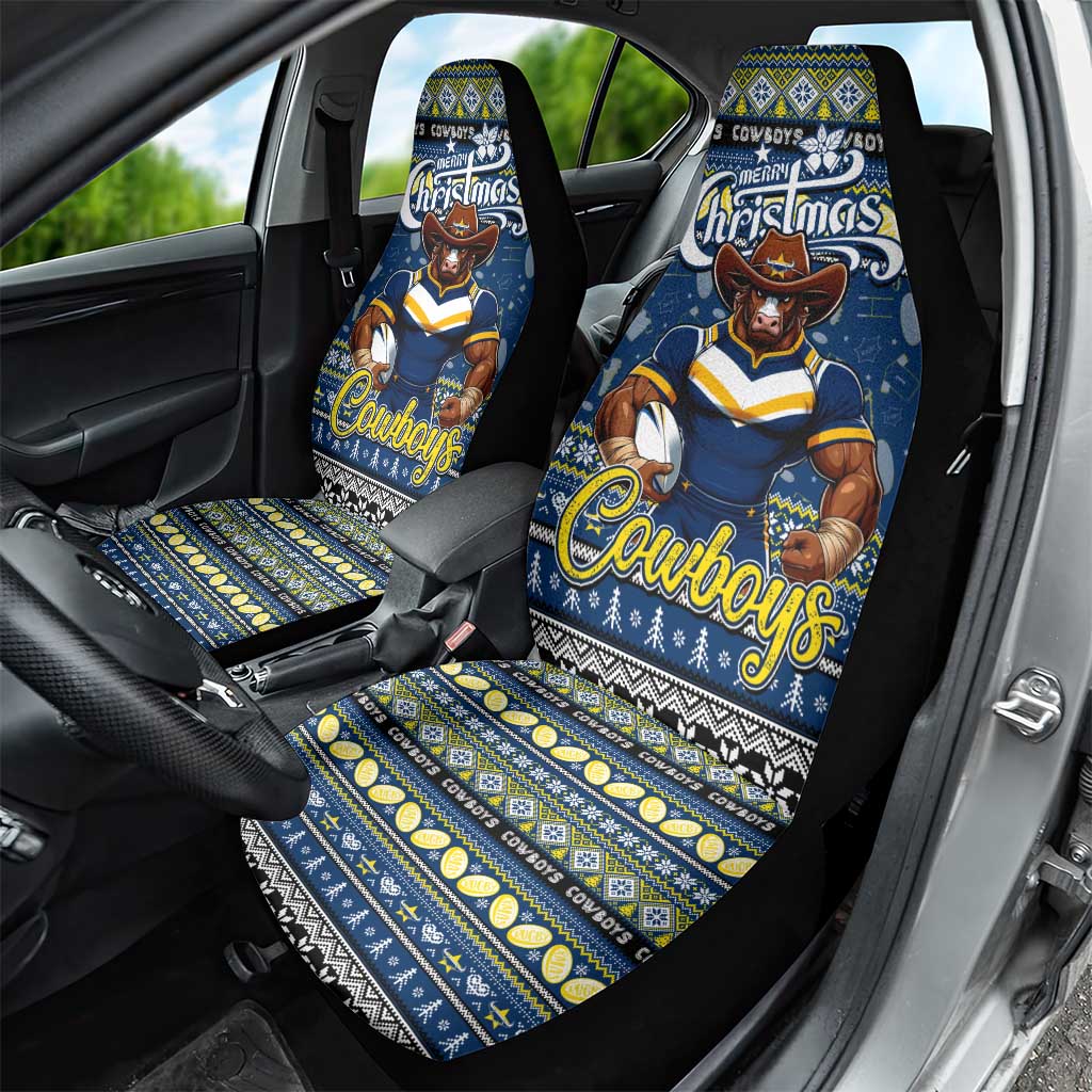 Cowboys Rugby Xmas Car Seat Cover Australia NRL Mascot