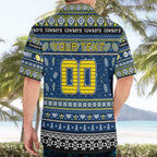 Personalized Cowboys Rugby Xmas Hawaiian Shirt Australia NRL Mascot