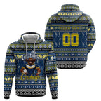 Personalized Cowboys Rugby Xmas Hoodie Australia NRL Mascot